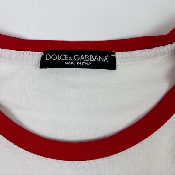 Dolce & Gabbana Gorgeous Kings Angels Print Cotton T-shirt - Picture 10 of 13